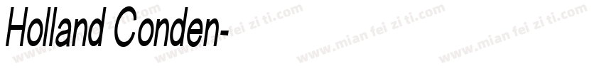 Holland Conden字体转换